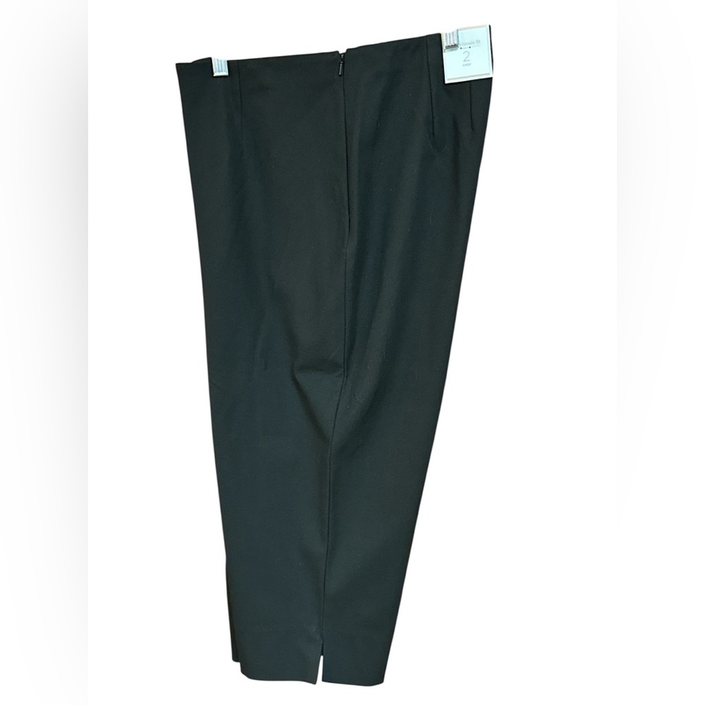 Chicos The Ultimate Fit Black Cropped Getaway Side-Zip Pants Chicos 2 NWT